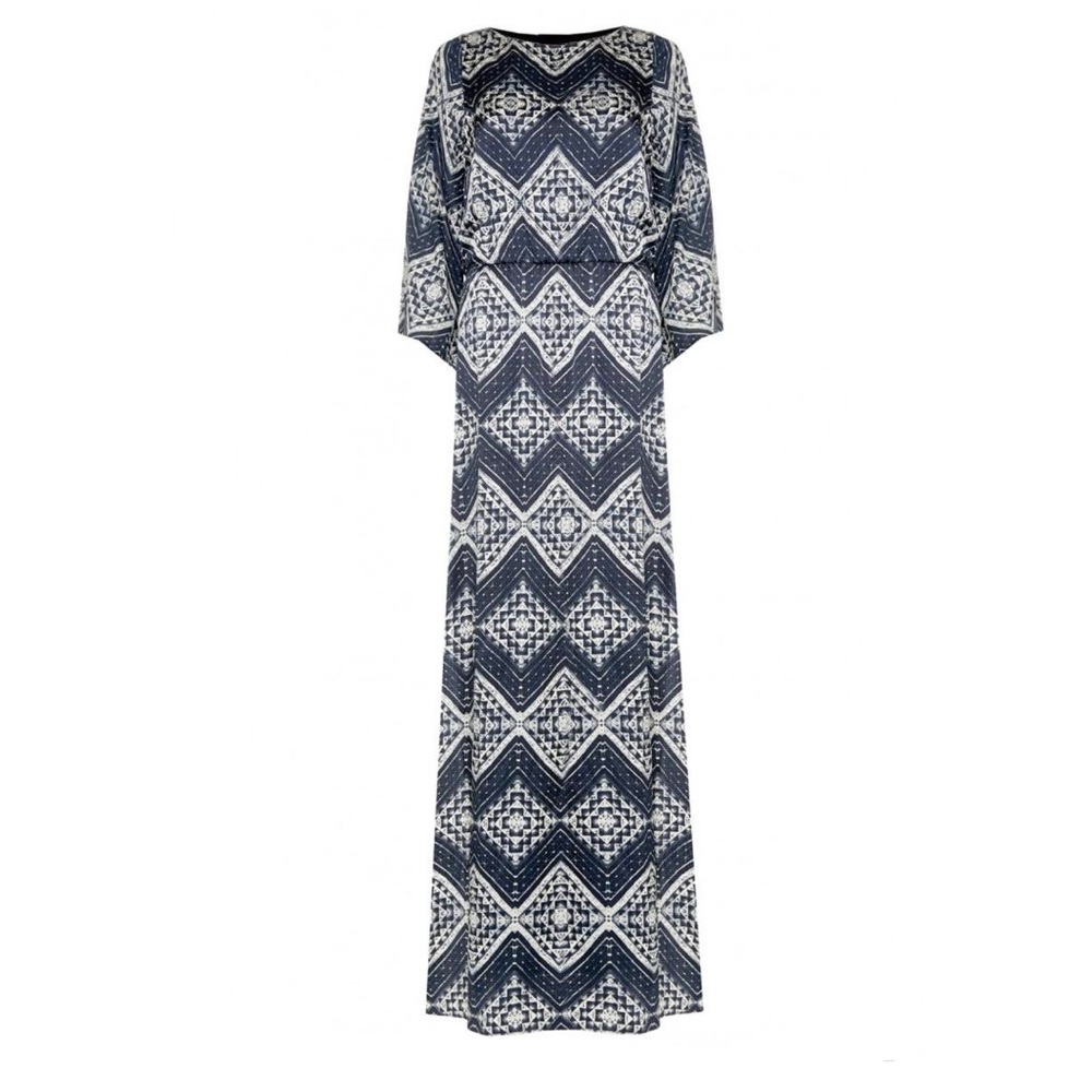 Alice +Olivia Diamond Mosaic Casual Maxi Dress
